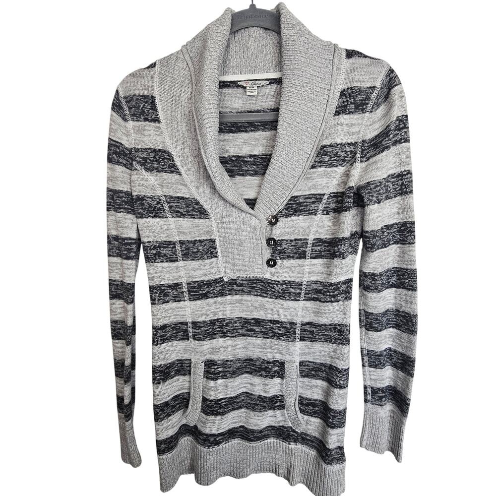 Vintage Guess Womens Y2K Striped Sweater Size M 90s Skater Grunge Cotton Stretch